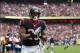 Sep 29, 2013; Houston, TX, USA; Houston Texans running back Arian Foster (23) celebrates a touchdown in the second quarter against the Seattle Seahawks at Reliant Stadium. Mandatory Credit: Matthew Emmons-USA TODAY Sports