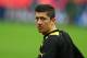 LONDON, ENGLAND - MAY 24: Robert Lewandowski of Borussia Dortmund during a Borussia Dortmund training session ahead of the UEFA Champions League final match against FC Bayern Muenchen at Wembley Stadium on May 24, 2013 in London, United Kingdom. (Photo