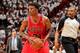 MIAMI, FL - MAY 15: Jimmy Butler #21 of the Chicago Bulls looks to pass the ball against the Miami Heat in Game Five of the Eastern Conference Semifinals during the 2013 NBA Playoffs on May 15, 2013 at American Airlines Arena in Miami, Florida. NOTE TO US