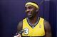 Sep 30, 2013; Denver, CO, USA; Denver Nuggets guard Ty Lawson (3) speaks to reporters during media day at the Pepsi Center. Mandatory Credit: Chris Humphreys-USA TODAY Sports