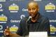 Sep 30, 2013; Denver, CO, USA; Denver Nuggets head coach Brian Shaw speaks during a press conference during media day at the Pepsi Center. Mandatory Credit: Chris Humphreys-USA TODAY Sports