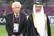 DOHA, QATAR - JANUARY 29: Football Federation Australia Chairman Frank Lowy and AFC President Mohamed Bin Hamman are seen prior to the AFC Asian Cup Final match between the Australian Socceroos and Japan at Khalifa International Stadium on January 29, 201