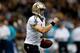 NEW ORLEANS, LA - SEPTEMBER 30: Jimmy Graham #80 celebrates with Drew Brees #9 of the New Orleans Saints after scoring a touchdown against the Miami Dolphins at the Mercedes-Benz Superdome on September 30, 2013 in New Orleans, Louisiana. (Photo by Chri