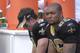 TAMPA, FL - SEPTEMBER 16: Quarterback Drew Brees #9 and running back Deuce McAllister #26 of the New Orleans Saints show late-game dejection after play against the Tampa Bay Buccaneers during a week-two NFL game on September 16, 2007 in Tampa, Florida.