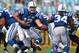 JACKSONVILLE, FL - SEPTEMBER 29: Andrew Luck #12 hands off to Trent Richardson #34 of the Indianapolis Colts during a game against the Jacksonville Jaguars at EverBank Field on September 29, 2013 in Jacksonville, Florida. (Photo by Mike Ehrmann/Getty Im