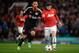 MANCHESTER, ENGLAND - SEPTEMBER 17: Wayne Rooney of Manchester United competes with Omer Toprak of Bayer Leverkusen during the UEFA Champions League Group A match between Manchester United and Bayer Leverkusen at Old Trafford on September 17, 2013 in Man