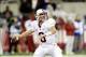 Sep 28, 2013; Seattle, WA, USA; Stanford Cardinal quarterback Kevin Hogan (8) passes the ball against the Washington State Cougars during the 1st half at CenturyLink Field. Mandatory Credit: Steven Bisig-USA TODAY Sports