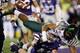 Oregon's defense throws a variety of looks at their opponents as they attack the ball and create havoc on the field.