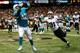NEW ORLEANS, LA - SEPTEMBER 30: Charles Clay #42 of the Miami Dolphins catches a touchdown pass over Chris Carr #31 of the New Orleans Saints at the Mercedes-Benz Superdome on September 30, 2013 in New Orleans, Louisiana. (Photo by Chris Graythen/Getty