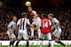 LONDON, ENGLAND - NOVEMBER 05: Thomas Vermaelen of Arsenal heads the ball into the West Brom box during the Barclays Premier League match between Arsenal and West Bromwich Albion at Emirates Stadium on November 5, 2011 in London, England. (Photo by Juli