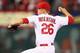 Trevor Rosenthal fires home against the Nationals on Sept. 24.