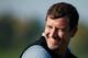 DUBLIN, OH - OCTOBER 01: Adam Scott of Australia and the International Team waits on the practice ground prior to the start of The Presidents Cup at the Muirfield Village Golf Club on October 1, 2013 in Dublin, Ohio. (Photo by Scott Halleran/Getty Image