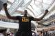 SEOUL, SOUTH KOREA - AUGUST 17: NBA player Dwight Howard of the Houston Rocket attends the autograph and fan meeting session during a promotional tour of South Korea at Time Square on August 17, 2013 in Seoul, South Korea. (Photo by Chung Sung-Jun/Getty