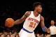Apr 14, 2013; New York, NY, USA; New York Knicks small forward Iman Shumpert (21) looks to pass during the first quarter against the Indiana Pacers at Madison Square Garden. Mandatory Credit: Anthony Gruppuso-USA TODAY Sports