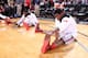 PORTLAND, OR - APRIL 20: Andrew Wiggins #8 and Joel Embiid #11 of the World Select Team stretches before the 2013 Nike Hoop Summit game against the USA Junior Select Team on April 20, 2013 at the Rose Garden Arena in Portland, Oregon. NOTE TO USER: User e