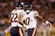 PITTSBURGH, PA - SEPTEMBER 22: Alshon Jeffery #17 celebrates with Matt Forte #22 after Forte scored a touchdown during a game against the Pittsburgh Steelers at Heinz Field on September 22, 2013 in Pittsburgh, Pennsylvania. (Photo by Gregory Shamus/Gett