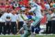 KANSAS CITY, MO - SEPTEMBER 15: Kicker Dan Bailey of the Dallas Cowboys kicks a 51-yard field goal against the Kansas City Chiefs during the first half on September 15, 2013 at Arrowhead Stadium in Kansas City, Missouri. (Photo by Peter Aiken/Getty Images
