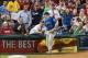 Apr 8, 2013; Philadelphia, PA, USA; Philadelphia Phillies fans interact with New York Mets third baseman David Wright (5) during the second inning at Citizens Bank Park. The Mets defeated the Phillies 7-2. Mandatory Credit: Howard Smith-USA TODAY Sports