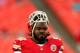 KANSAS CITY, MO - AUGUST 29: Nose tackle Dontari Poe #92 of the Kansas City Chiefs warms up prior to the preseason game against the Green Bay Packers at Arrowhead Stadium on August 29, 2013 in Kansas City, Missouri. (Photo by Jamie Squire/Getty Images)