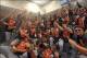 Sep 25, 2013; Minneapolis, MN, USA; Detroit Tigers team poses for a photo during the post game celebration of winning the American League Central Division Championship at Target Field. The Tigers won 1-0. Mandatory Credit: Jesse Johnson-USA TODAY Sports