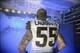 Sep 26, 2013; St. Louis, MO, USA; St. Louis Rams middle linebacker James Laurinaitis (55) waits to be introduced before a game against the San Francisco 49ers at the Edward Jones Dome. Mandatory Credit: Jeff Curry-USA TODAY Sports