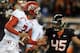 CORVALLIS, OR - OCTOBER 20: Quarterback Travis Wilson #7 of the Utah Utes scrambles away from defensive end Dylan Wynn #45 of the Oregon State Beavers in the fourth quarter of the game on October 20, 2012 at Reser Stadium in Corvallis, Oregon. The Beavers