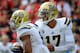 LINCOLN, NE - SEPTEMBER 14: Quarterback Brett Hundley #17 of the UCLA Bruins hands off to running back Jordon James #6 of the UCLA Bruins during their game at Memorial Stadium on September 14, 2013 in Lincoln, Nebraska. (Photo by Eric Francis/Getty Images