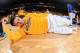 OAKLAND, CA - MAY 16: Andrew Bogut #12 of the Golden State Warriors stretches before playing against the San Antonio Spurs in Game Six of the Western Conference Semifinals during the 2013 NBA Playoffs on May 16, 2013 at Oracle Arena in Oakland, California