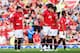 MANCHESTER, ENGLAND - SEPTEMBER 28: Wayne Rooney (L) of Manchester United reacts after West Bromwich Albion open the scoring the Barclays Premier League match between Manchester United and West Bromwich Albion at Old Trafford on September 28, 2013 in Man