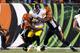 CINCINNATI, OH - SEPTEMBER 16: Wallace Gilberry #95 and Geno Atkins #97 of the Cincinnati Bengals combine to sack Ben Roethlisberger #7 of the Pittsburgh Steelers during the third quarter on September 16, 2013 at Paul Brown Stadium on September 16, 2013