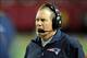 Sep 29, 2013; Atlanta, GA, USA; New England Patriots head coach Bill Belichick shown on the sideline against the Atlanta Falcons during the second half at Georgia Dome. The Patriots defeated the Falcons 30-23. Mandatory Credit: Dale Zanine-USA TODAY Sport