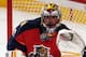 SUNRISE, FL - APRIL 7: Goaltender Scott Clemmensen #30 of the Florida Panthers defends the net against the Ottawa Senators at the BB&T Center on April 7, 2013 in Sunrise, Florida. (Photo by Eliot J. Schechter/NHLI via Getty Images)