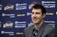 INDEPENDENCE, OH - JULY 23: First round draft pick Sergey Karasev of the Cleveland Cavaliers is introduced to the media at The Cleveland Clinic Courts on July 23, 2013 in Independence, Ohio in Cleveland, Ohio. NOTE TO USER: User expressly acknowledges an