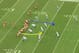 Two tight ends prepare to attack from a balanced line.