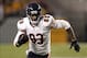 Sep 22, 2013; Pittsburgh, PA, USA; Chicago Bears tight end Martellus Bennett (83) runs after a pass reception against the Pittsburgh Steelers during the fourth quarter at Heinz Field. The Bears won 40-23. Mandatory Credit: Charles LeClaire-USA TODAY Sport