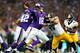 LONDON, ENGLAND - SEPTEMBER 29: Quarterback Matt Cassel #16 of the Minnesota Vikings throws the ball during the NFL International Series game between Pittsburgh Steelers and Minnesota Vikings at Wembley Stadium on September 29, 2013 in London, England.