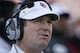 NORMAN, OK - AUGUST 31: Head Coach Bob Stoops of the Oklahoma Sooners looks at the scoreboard during the game against the Louisiana-Monroe Warhawks August 31, 2013 at Gaylord Family-Oklahoma Memorial Stadium in Norman, Oklahoma. Oklahoma defeated Louisi