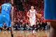 HOUSTON, TX - MAY 3: Jeremy Lin #7 of the Houston Rockets advances the ball against the Oklahoma City Thunder in Game Six of the Western Conference Quarterfinals during the 2013 NBA Playoffs on May 3, 2013 at the Toyota Center in Houston, Texas. NOTE TO U