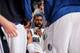 DALLAS, TX - FEBRUARY 20: O.J. Mayo #32 of the Dallas Mavericks sits on the bench during the game against the Orlando Magic on February 20, 2013 at the American Airlines Center in Dallas, Texas. NOTE TO USER: User expressly acknowledges and agrees that,