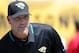 Sep 8, 2013; Jacksonville, FL, USA; Jacksonville Jaguars head coach Gus Bradley before the start of the the game against the Kansas City Chiefs at EverBank Field. Mandatory Credit: Melina Vastola-USA TODAY Sports