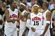 Kevin Durant, LeBron James and Carmelo Anthony (left to right) all played at the Clippers' practice facility, among other NBA All-Stars.