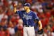 ARLINGTON, TX - SEPTEMBER 30: David Price #14 of the Tampa Bay Rays reacts against the Texas Rangers in the American League Wild Card tiebreaker game at Rangers Ballpark in Arlington on September 30, 2013 in Arlington, Texas. (Photo by Ronald Martinez/G