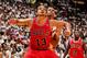 MIAMI, FL - MAY 15: Joakim Noah #13 of the Chicago Bulls battles for rebound position against Shane Battier #31 of the Miami Heat in Game Five of the Eastern Conference Semifinals during the 2013 NBA Playoffs on May 15, 2013 at American Airlines Arena in