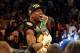 Sep 14, 2013; Las Vegas, NV, USA; Floyd Mayweather Jr. celebrates after defeating Canelo Alvarez by a majority decision at their WBC and WBA super welterweight titles fight at MGM Grand Garden Arena. Mandatory Credit: Jayne Kamin-Oncea-USA TODAY Sports
