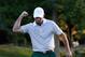 DUBLIN, OH - OCTOBER 03: Charl Schwartzel of South Africa and the International Team makes birdie on the 17th green to defeat the team of Mickelson/Bradley 2&1 paired with Louis Oosthuizen during the One Four-Ball Matches at the Muirfield Village Golf Cl