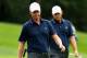 DUBLIN, OH - OCTOBER 03: Webb Simpson (L) and Bill Haas of the U.S. Team walk to their balls on the fourth hole during their Day One Four-Ball Matches at the Muirfield Village Golf Club on October 3, 2013 in Dublin, Ohio. (Photo by Matt Sullivan/Getty