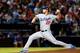ATLANTA, GA - OCTOBER 03: Clayton Kershaw #22 of the Los Angeles Dodgers pitches against the Atlanta Braves in the first inning during Game One of the National League Division Series at Turner Field on October 3, 2013 in Atlanta, Georgia. (Photo by Kevin