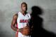 MIAMI, FL - SEPTEMBER 30: Dwyane Wade #3 of the Miami Heat poses for a photo during media day on September 30, 2013 at the American Airlines Arena in Miami, Florida. NOTE TO USER: User expressly acknowledges and agrees that, by downloading and or using t