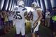 SAN DIEGO, CA - SEPTEMBER 23: Antonio Gates #85 and Philip Rivers # 17 of the San Diego Chargers prepare to walk out onto the field against the Atlanta Falcons on September 23, 2012 at Qualcomm Stadium in San Diego, California. (Photo by Donald Miralle/Ge