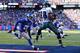 EAST RUTHERFORD, NJ - DECEMBER 30: Jeremy Maclin #18 of the Philadelphia Eagles catches a touchdown during their game against Prince Amukamara #20 of the New York Giants at MetLife Stadium on December 30, 2012 in East Rutherford, New Jersey. (Photo by